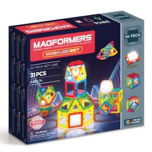 Магнітний конструктор Неоновий з ЛЕД підсвічуванням