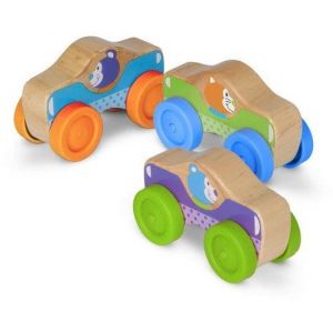 Melissa & Doug Набір дерев'яних машинок-пірамідок