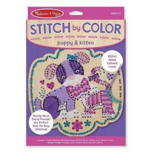 Melissa & Doug Вышивка по дереву Котенок и щенок