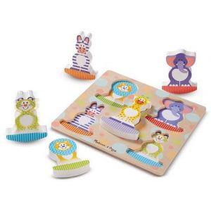 Melissa & Doug Формовой пазл-качалка Сафари