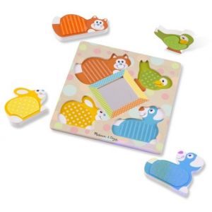 Melissa & Doug Зеркальный формовой пазл с домашними животными
