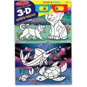 Melissa & Doug 3D пазли-розмальовки Сафарі