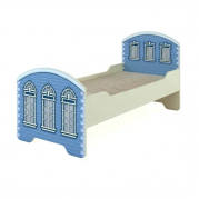 Ліжко дитяче Старе місто з фотодруком без матрацу
