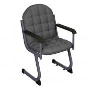 Кресло для актового зала мягкое 1-местное Ткань