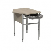 Стіл учнівський 1-місний з пластиковим лотком, №4-7