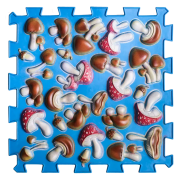 Коврик массажный Ортек Пазлы Грибы Цветные 1 элемент