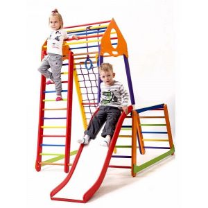Детский спортивный комплекс для дома BambinoWood Color Plus 1-1