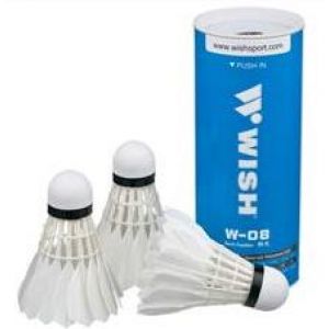Волан бадминтонный WISH W08 3 шт