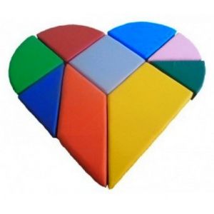 Конструктор танграм Серце