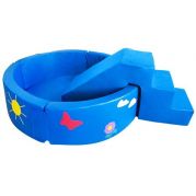 Сухий басейн круглий з гіркою