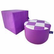 Комплект каркасных пуфиков Токио и Шахматка