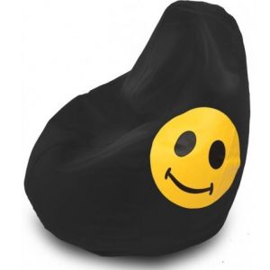 Крісло груша Оксфорд Смайл чорна