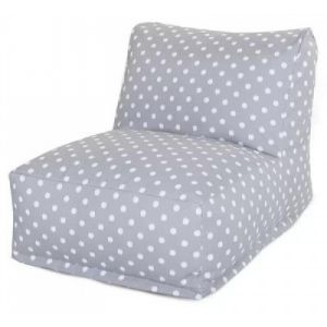 Безкаркасне крісло Горошок з воланом