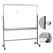 Доска вращающаяся двухсторонняя на колесах 90х120 см