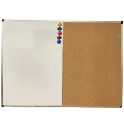 Доска комбинированная маркерно-пробковая магнитная