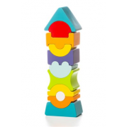 Деревянная развивающая игрушка Пірамідка LD-9 ТМ CUBIKA 11 деталей