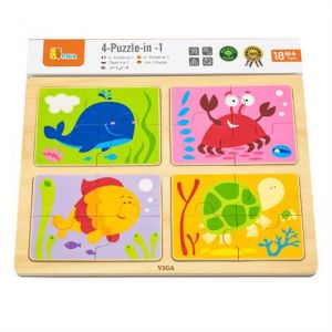 Пазл Viga Toys Море 4-в-1