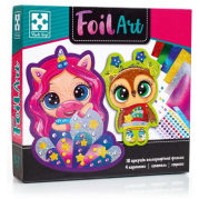 Набір для творчості зі стразами та фольгою Foil Art Чарівні тваринки