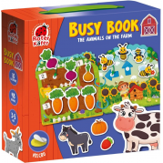 Гра розвиваюча з липучками Бізі Бук Тварини на фермі