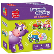 Гра розвиваюча з липучками Веселий фермер