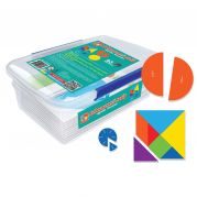 Дидактической набор Дроби Танграм на магнитах