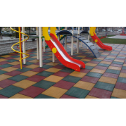 Гумове покриття для дитячих майданчиків 500 х 500 мм