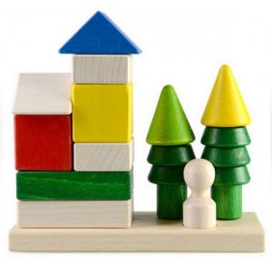 Пирамидки-конструктор Загородный дом 12 дет