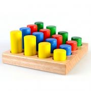 Сортировщик цилиндры-цвет 16шт